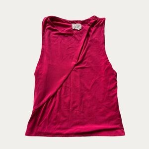 TJ Maxx Pink Tank Top with Front Cut Out